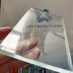 Acid Etched Low Iron Glass