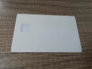 China Laser Engraved Matte White 0.8mm Metal Business Cards wholesale