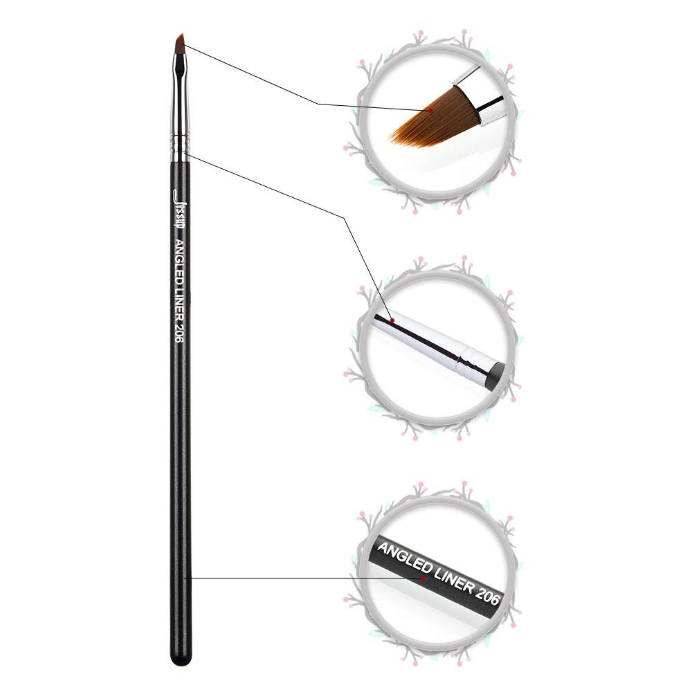 Slanted Edge Jessup Makeup Brushes Precise Control Angled Liner Brush 206