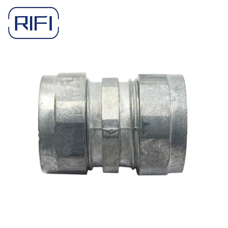 RIFI-EMT Compression Connector Zinc Used To Join EMT To EMT Or A Enclouse