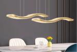Restaurant lamp wavy crystal chandelier light luxury creative simple kitchen