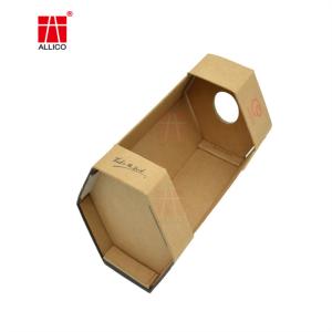 China FSC Kraft Paper Wine Bottle Gift Boxes Collapsible CMYK Color wholesale