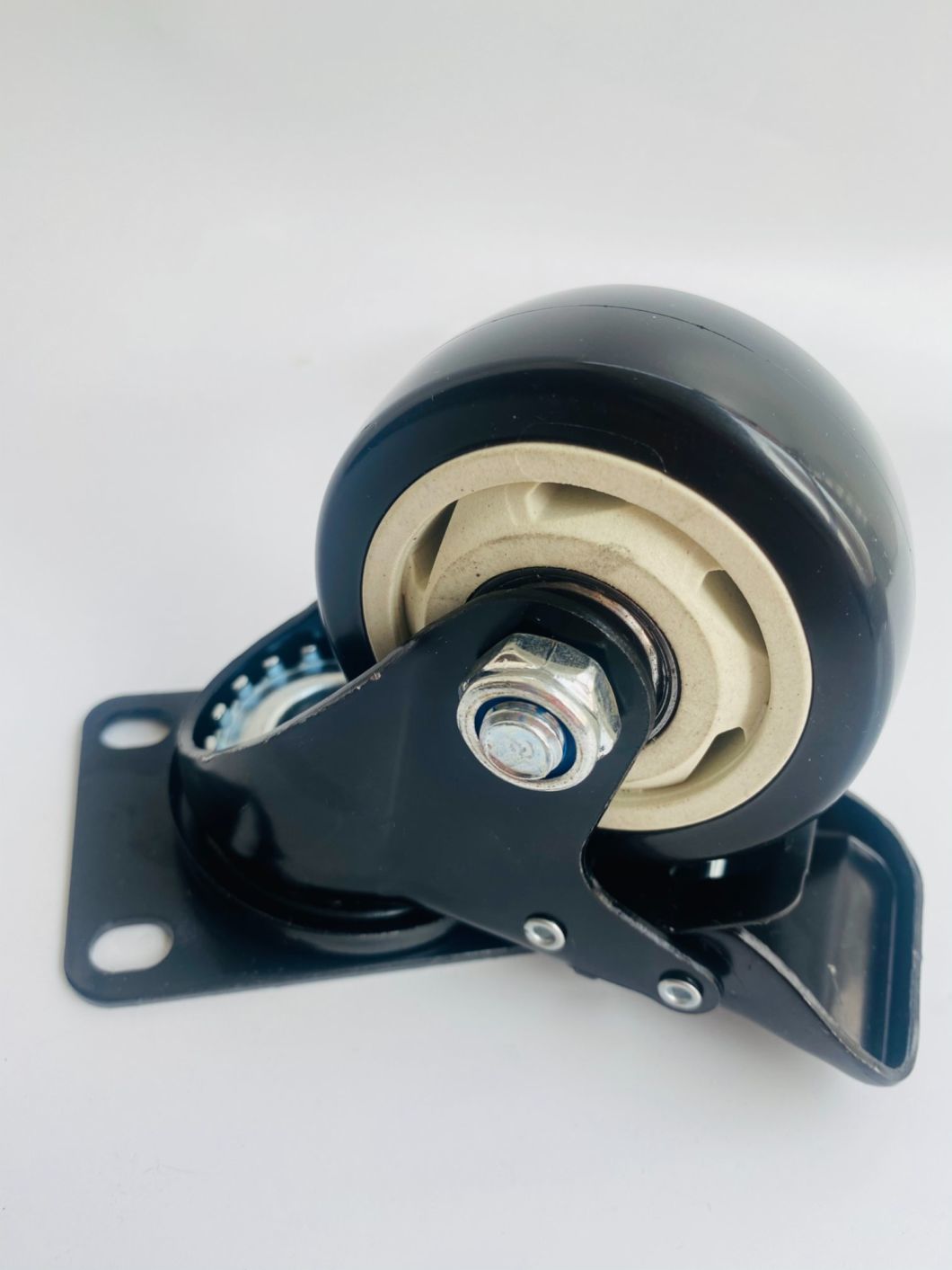Light Duty Caster Wheel with Black, White Core PVC Rubber Omni-Directional, Directional Wheel for Industry Hot Sale