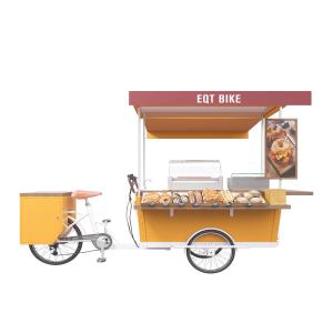 China CE Integrated Box Structure 150KG Load Vending Food Cart wholesale