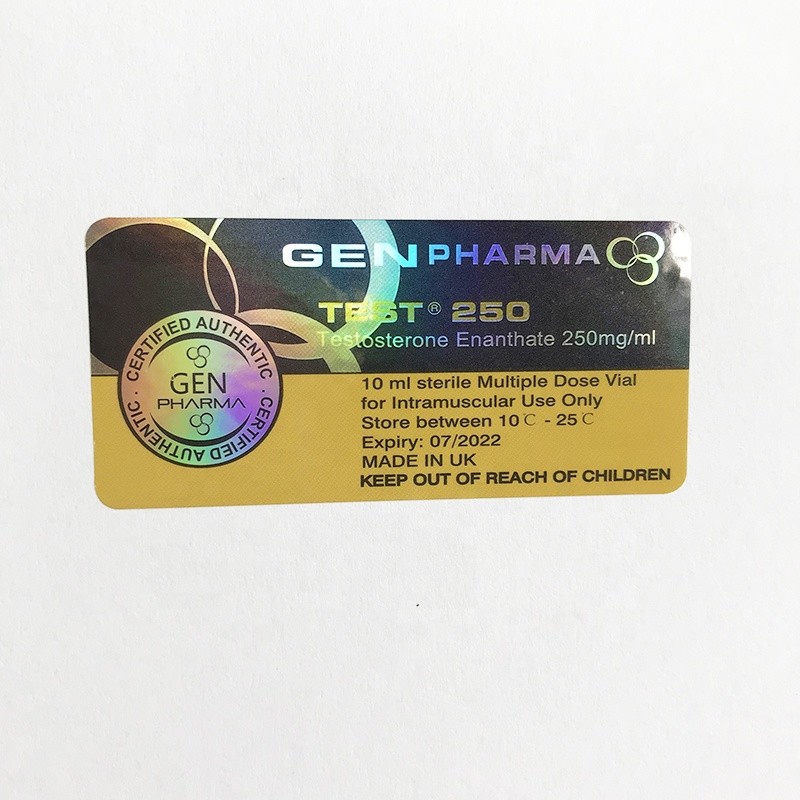 ISO Gold Foil Printing 10ml Vial Labels Strong Adhesive Sticky For Trenbolone Acetate