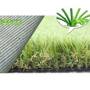 China Outdoor Garden Landscaping Decking False Turf Grass 12400 Detex wholesale