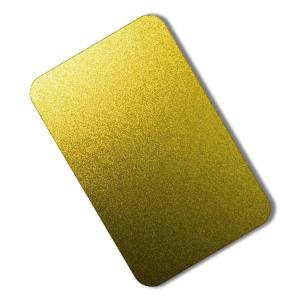 China 304 Bead Blasted Stainless Steel Sheet Gold Mirror PVD 1.2 x 1219 x 2438mm wholesale