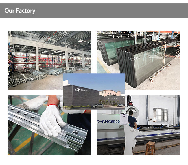 Double-glass Layer Partitions Modular Customized Sticked Logo Glass Partition Wall