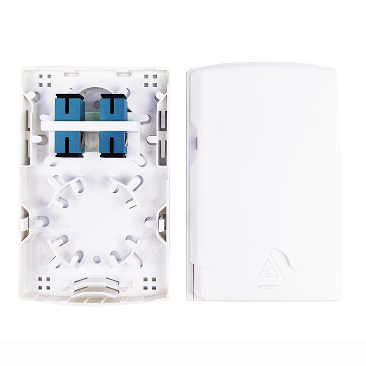 5 2 Cores SC UPC Plastic Fiber Optic Faceplate Socket Panel for FTTH Applications