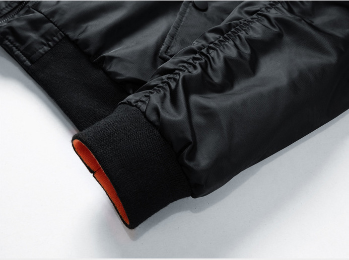 Oem Clothing Jaket Winter Windproof Bomber Utility Polyester Motorcycle Fabric Outdoor Collar Jackets for Mens