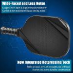 Rectangular Shape Pickle Ball Rackets , Womens Pickleball Paddles 16mm