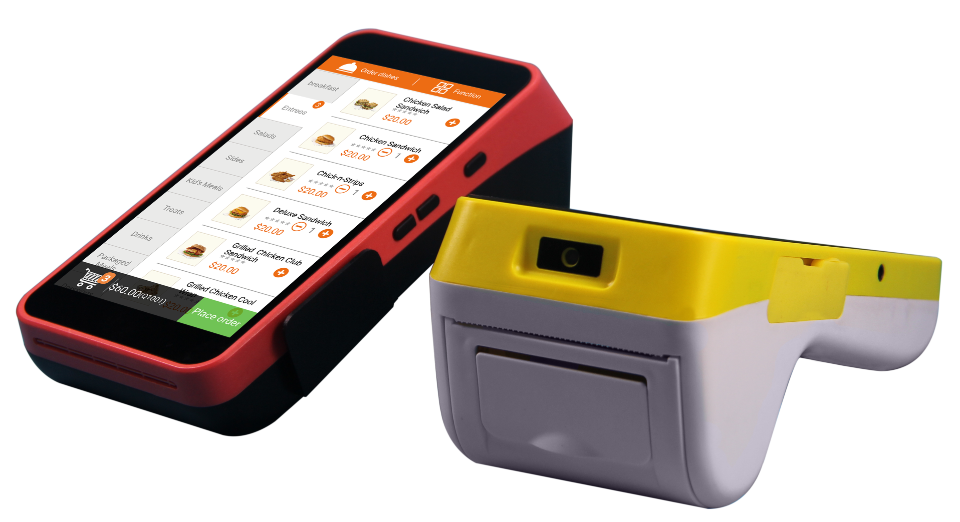 Android Payment Kiosk with 5.5 Inch Touch Screen and Built-in Thermal Receipt Printer