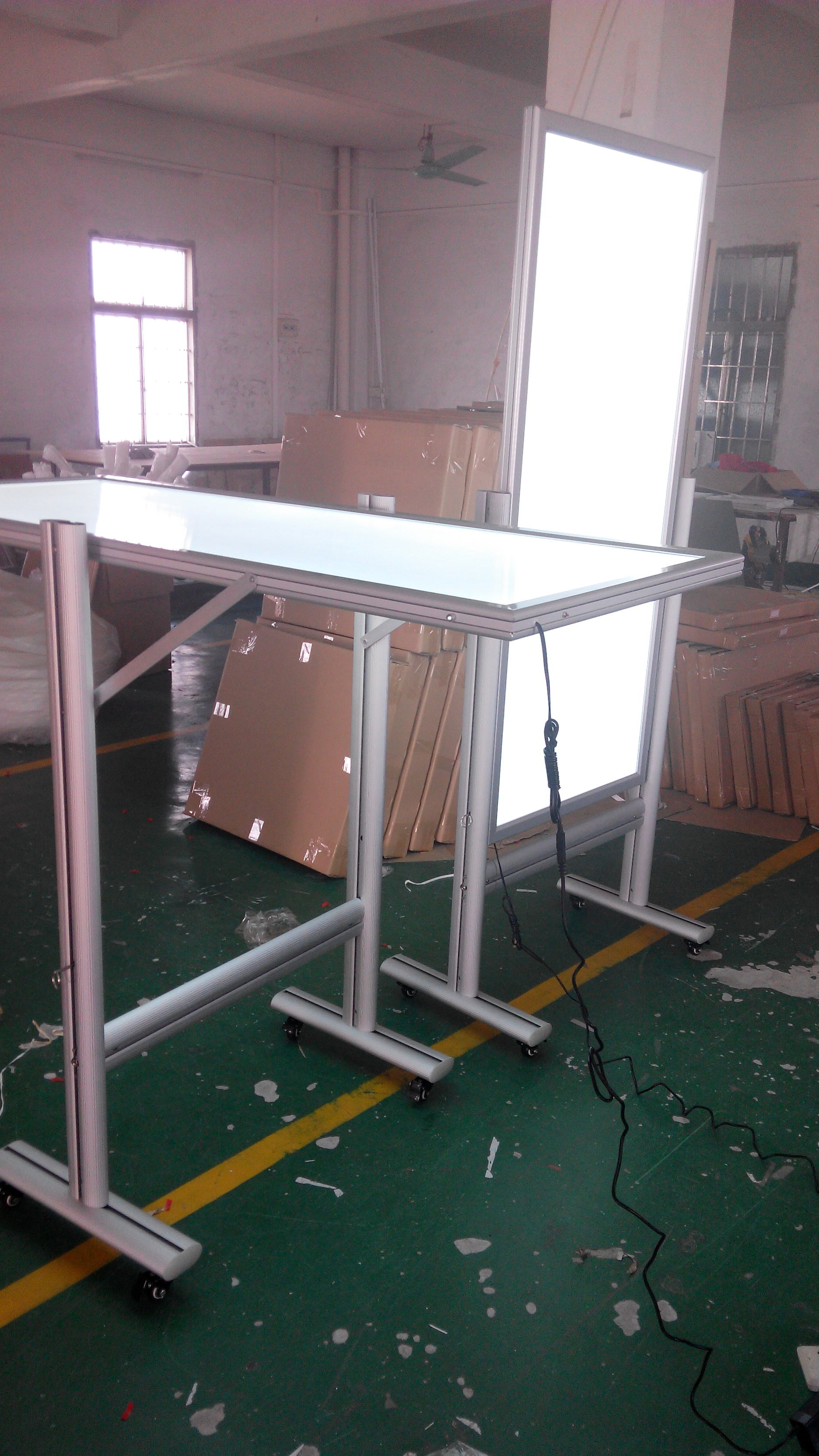 Right Angle Anodized Silver Profile 30mm LED Slim Light Box