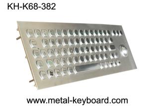 China Panel Mount Metal Industrial PC Keyboard with Waterproof Trackball wholesale