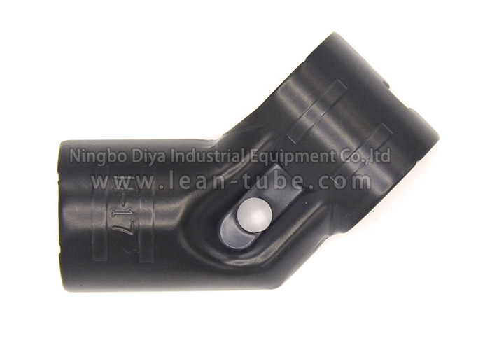 Electrophoresis Black Lean Tube Connector Between Caster And Lean Pipe