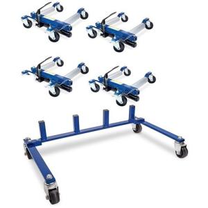 China Four Hydraulic 200 Lbs Vehicle Positioning Wheel Dolly wholesale