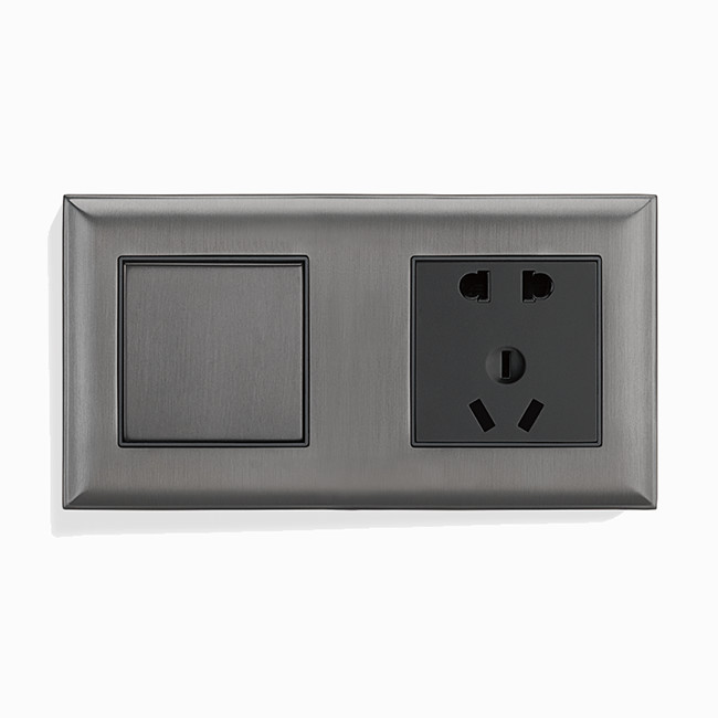 Practical brass copper electrical wall switch socket