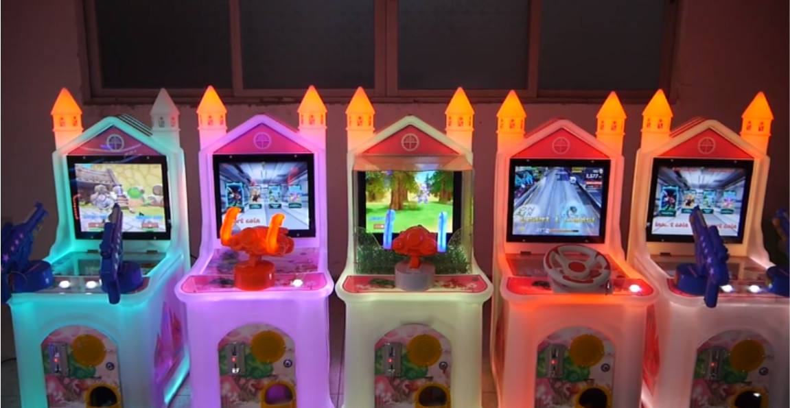 Happy Pat Kids Arcade Machine Bouncy Ball Out 15'' LCD Screen CE RoSh SGS
