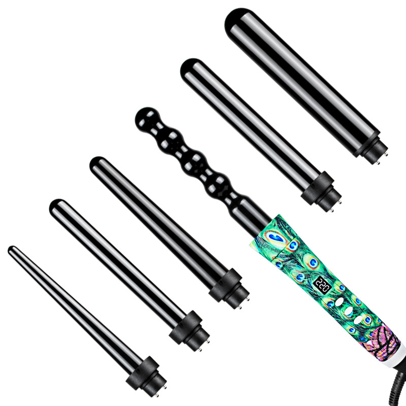 6 In 1 Interchangeable Curling Iron Set PTC Quick Heating Tube