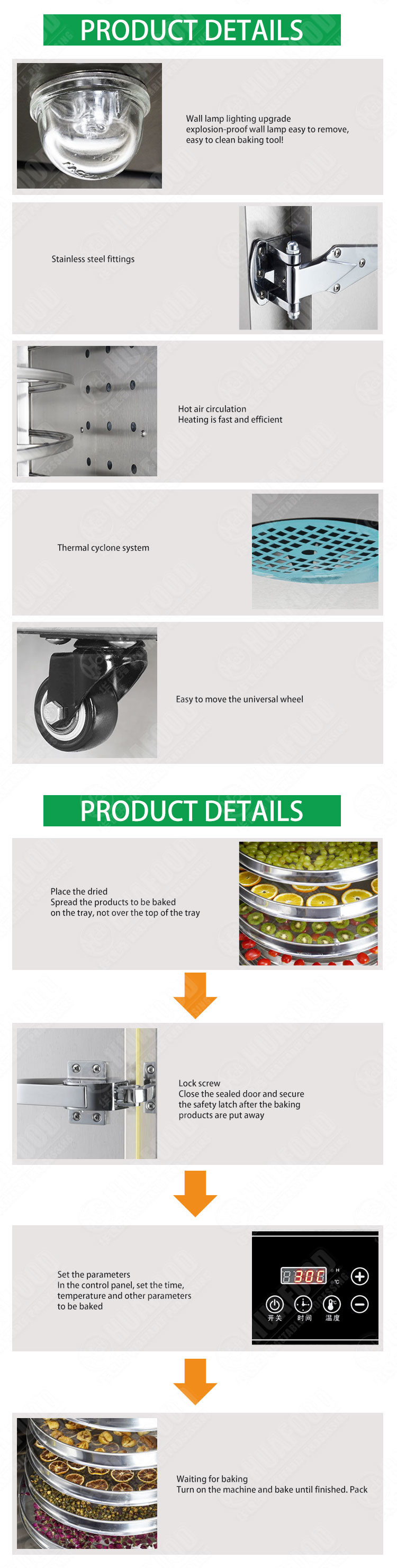 Fresh Vegetable Dryer Machine Hot Air Fish Food Fruit Drying Machine
