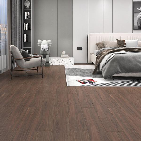 1.5mm Thickness 152.4*914.4mm Size Wood Design Self Adhesive PVC Vinyl Flooring for Indoor Use