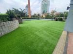 Non Allergenic Synthetic Garden Artificial Grass In Play Areas
