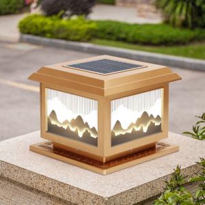 China Moisture Proof Solar Pillar Light 12W Solar Outdoor Column Lights For villa garden wholesale