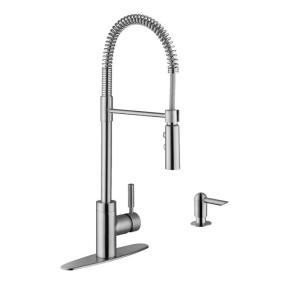 China Silver Chrome Flexible Stainless Steel Kitchen Faucet Wear Resistant wholesale