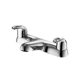 China Contemporary Solid Brass Double Lever Shower Faucet Wear Resisting wholesale