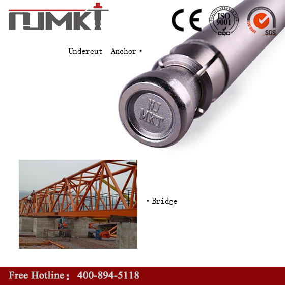 ETA Approval HILTI Self Undercut Anchor Bolts In Stainless Steel Grade 8.8
