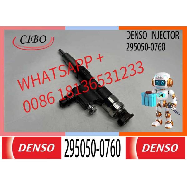 Common Rail Fuel Injector 295050-0760 for HINO N04C EURO4 Dutro 300 Series 23670-E0380 Excavator