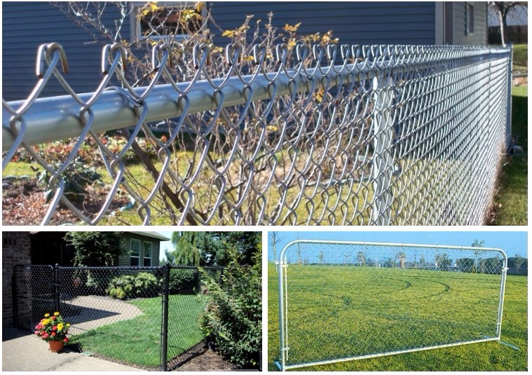 PVC coated Temporary fancing panels Supplies and Accessories Black chain link fences