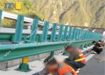 Two Corrugated Metal Road Barriers Anti Ultraviolet Aging Eco Friendly