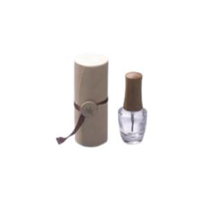 China Bamboo Caps Empty Glass Nail Polish Bottles , 15ml Clear Nail Polish Bottle Customized wholesale