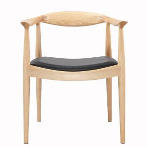 China Natural Wood Officeworks Hans Wegner Kennedy Chair Leather Seat wholesale