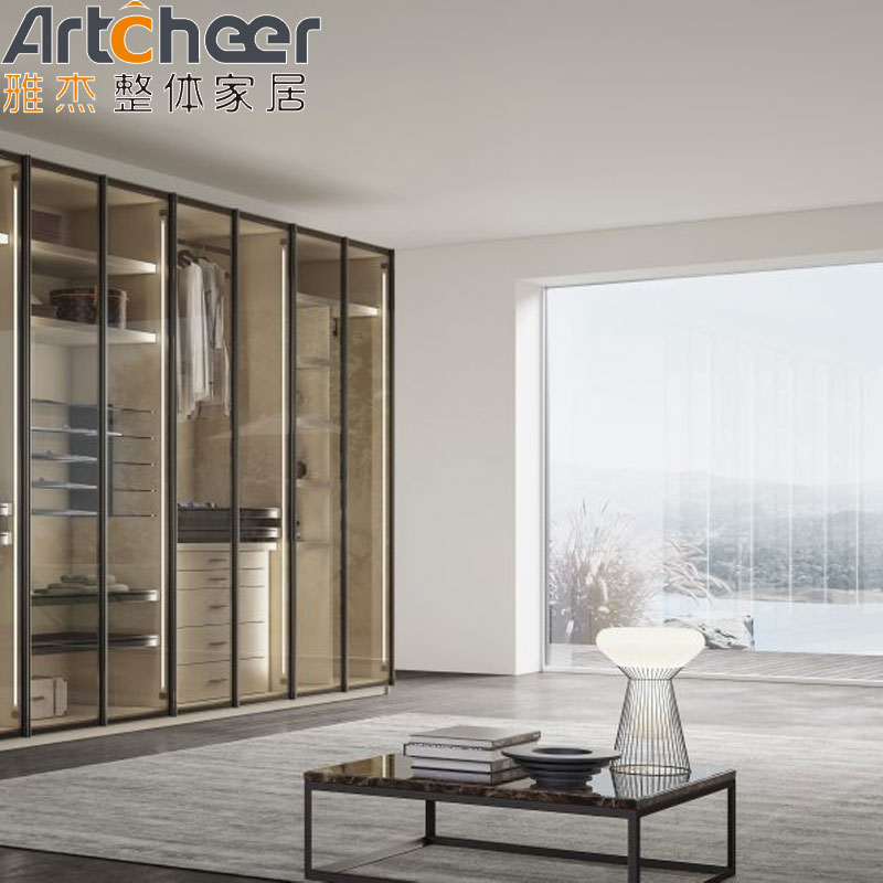 Aluminium Profile Walk In Wardrobe Closet The Ideal Choice for Modern Bedroom Furniture Design