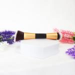 152cm Length ISO9001 Double Headed Makeup Brush Gold Handle Synthetic