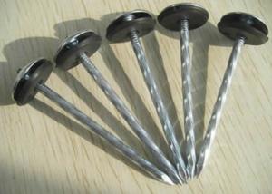 China Umbrella Corrugated Galvanized Roofing Nails 2.5inch OEM wholesale