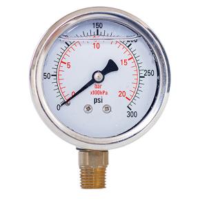 China 300 Psi Liquid Filled Pressure Gauges wholesale