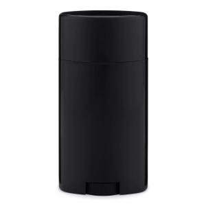 China Black Twist Up Oval Shape Solid Deodorant Container 50g wholesale