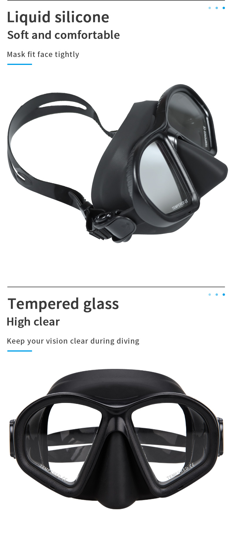 Ultra Low Volume Freediving Goggles Optical Dive Mask OEM