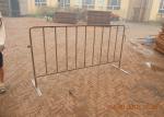 Metal Crowd Control Barricades , Steel Crowd Barriers For Construction Sites