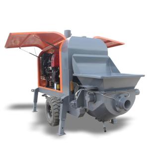 China Diesel Trailer Concrete Portable Pump Mini Machinery For Concrete Placement wholesale