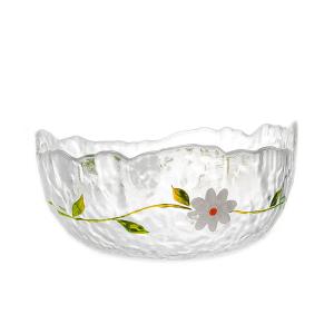 China Household Exquisite Printed Hammer Grain Glass Tableware wholesale