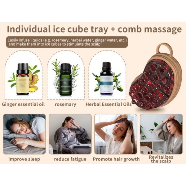 Ice Therapy Scalp Massager – Reusable Cooling Hair Brush For Men, Women & Kids | OEM Silicone Brush For Hair Salons, Gift Sets, Spa & Home Use