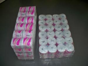 China 2 Ply Standard White Virgin Pulp Small Toilet Roll Bath Tissue wholesale
