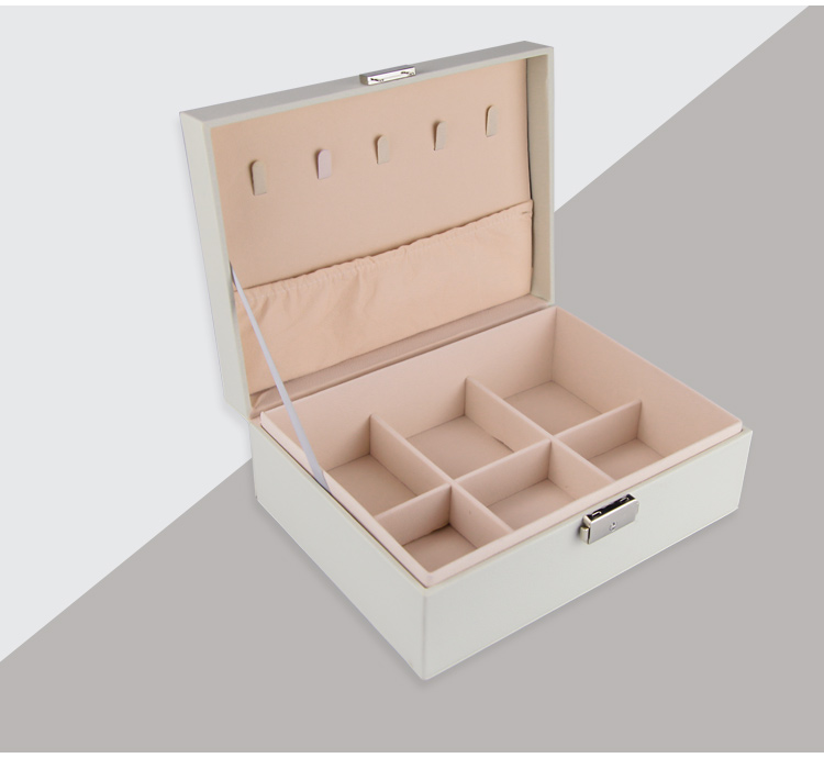 PU Leather Jewelry Storage Case Jewellery Travel Organiser Packaging For Earrings Necklace Rings Storage