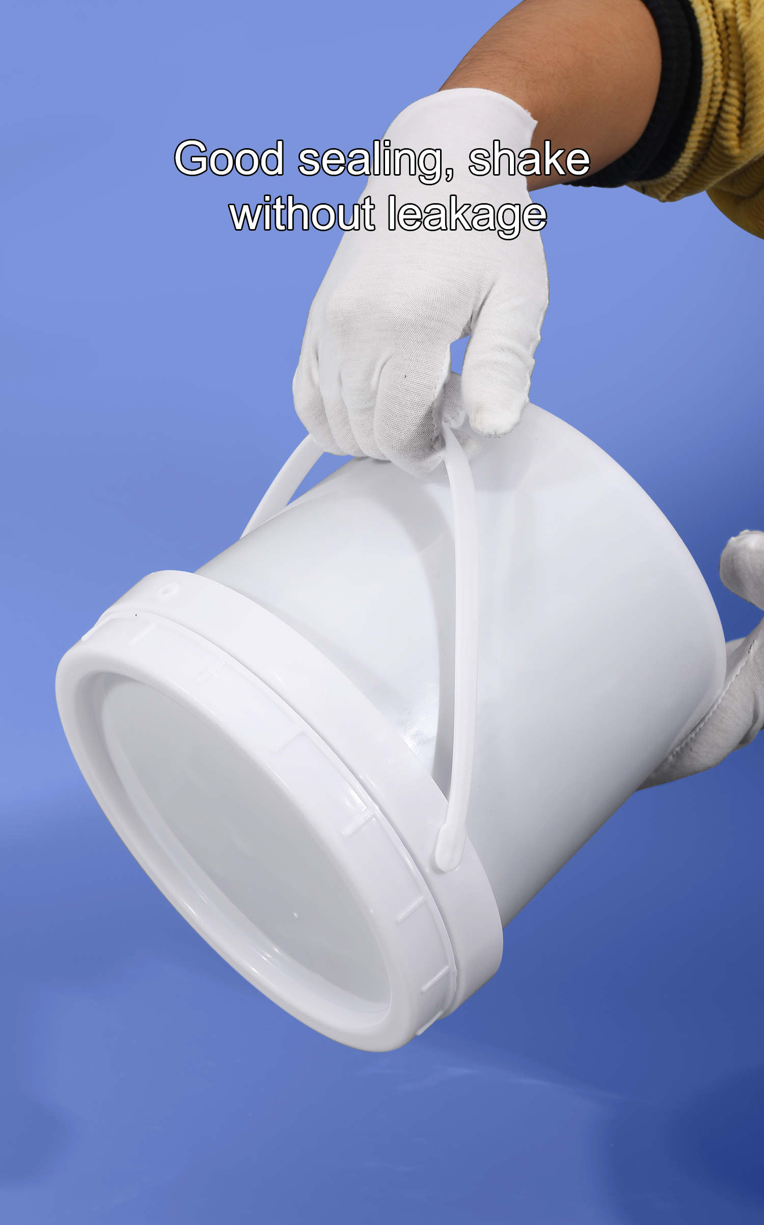 20L Transparent Plastic Paint Bucket Strong and Sturdy for Fertilizer Packaging