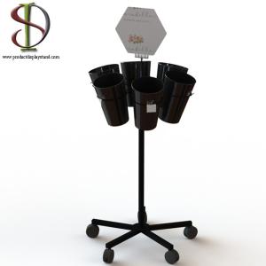 China 6 Bouquets Metal Floor Display Stand In Flower Shop wholesale