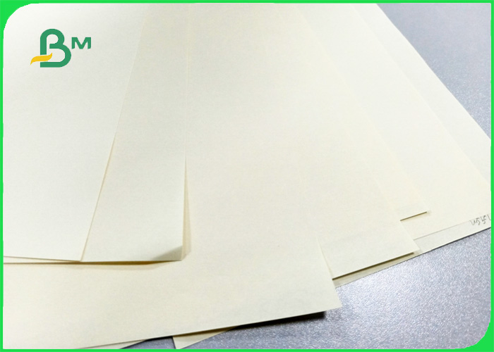 Width 700mm Good Strength No Powder Drop Cream Woodfree Paper For School Book